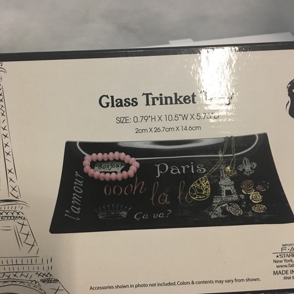 Glass Trinket Tray, NIB, Paris - Picture 4 of 5